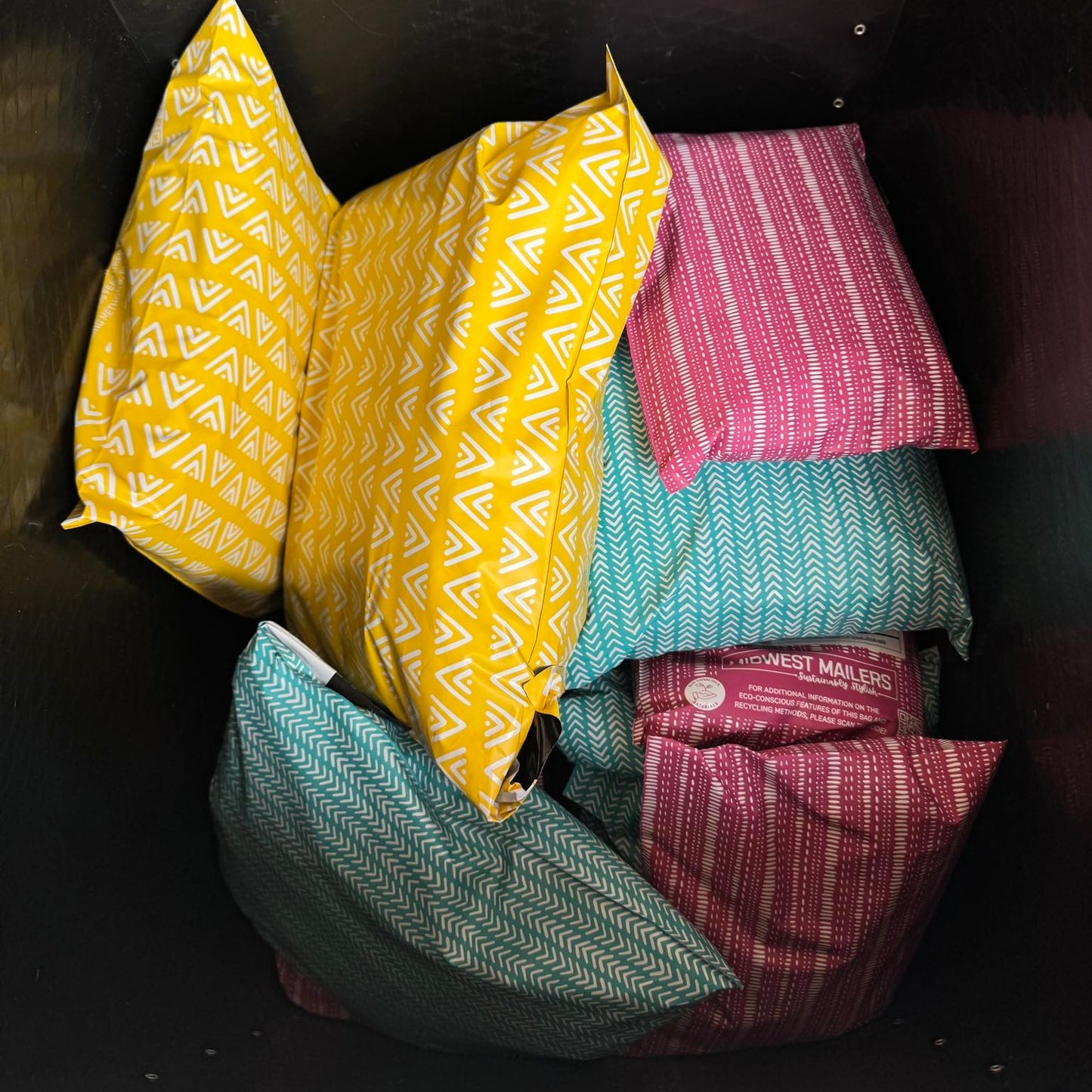 12" x 15" Matte Sunshine Biodegradable d2w Poly Mailers