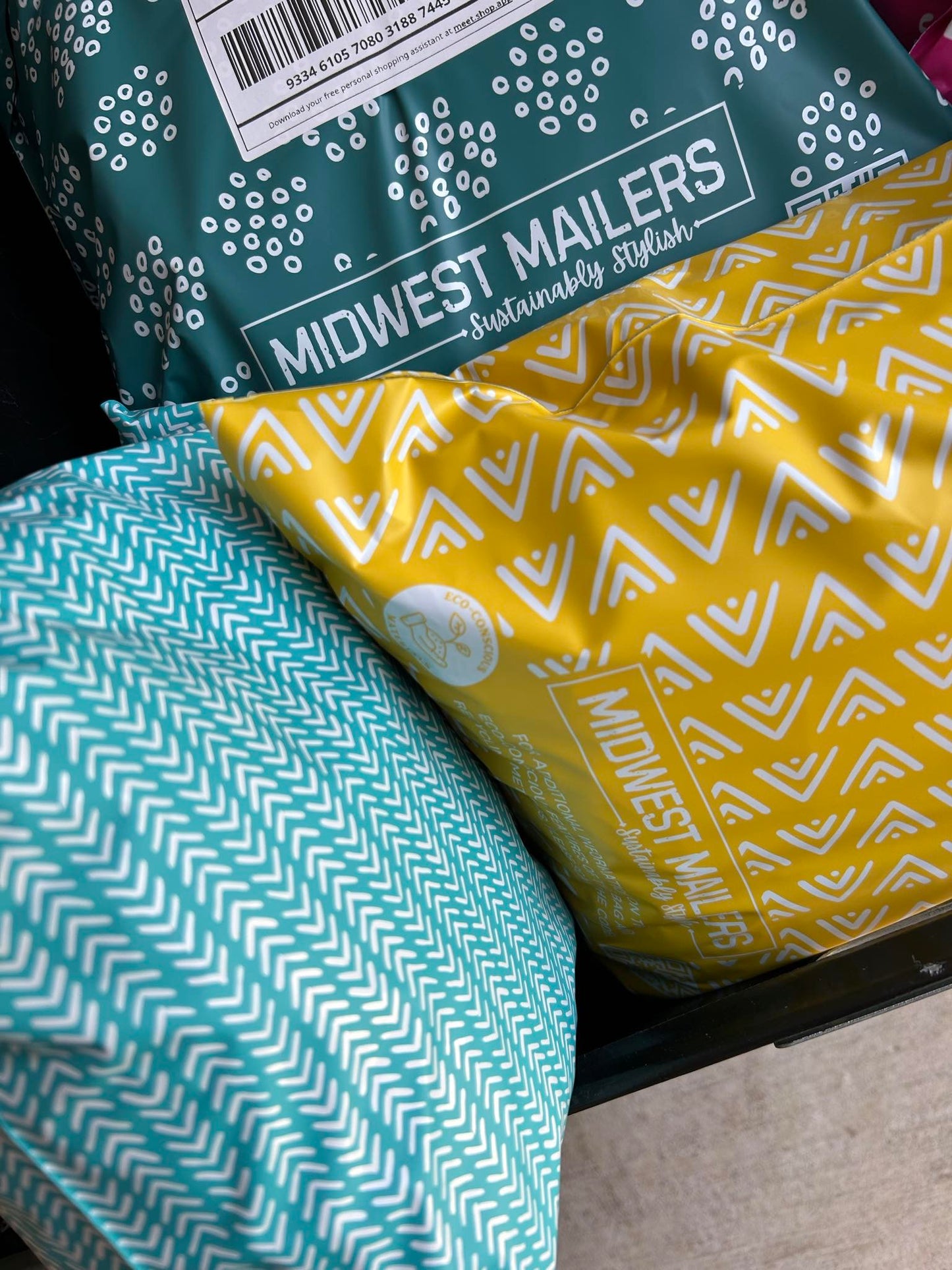 10" x 13" Matte Blue Skies Biodegradable d2w Poly Mailers