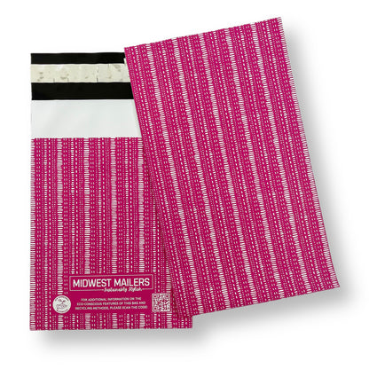 7" x 10" Matte Raspberry Biodegradable d2w Poly Mailers